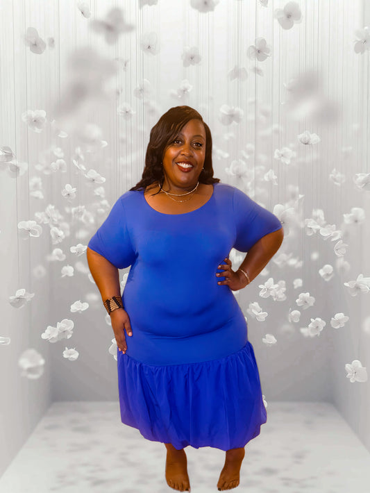 Royal Blue Soft Knit Dress