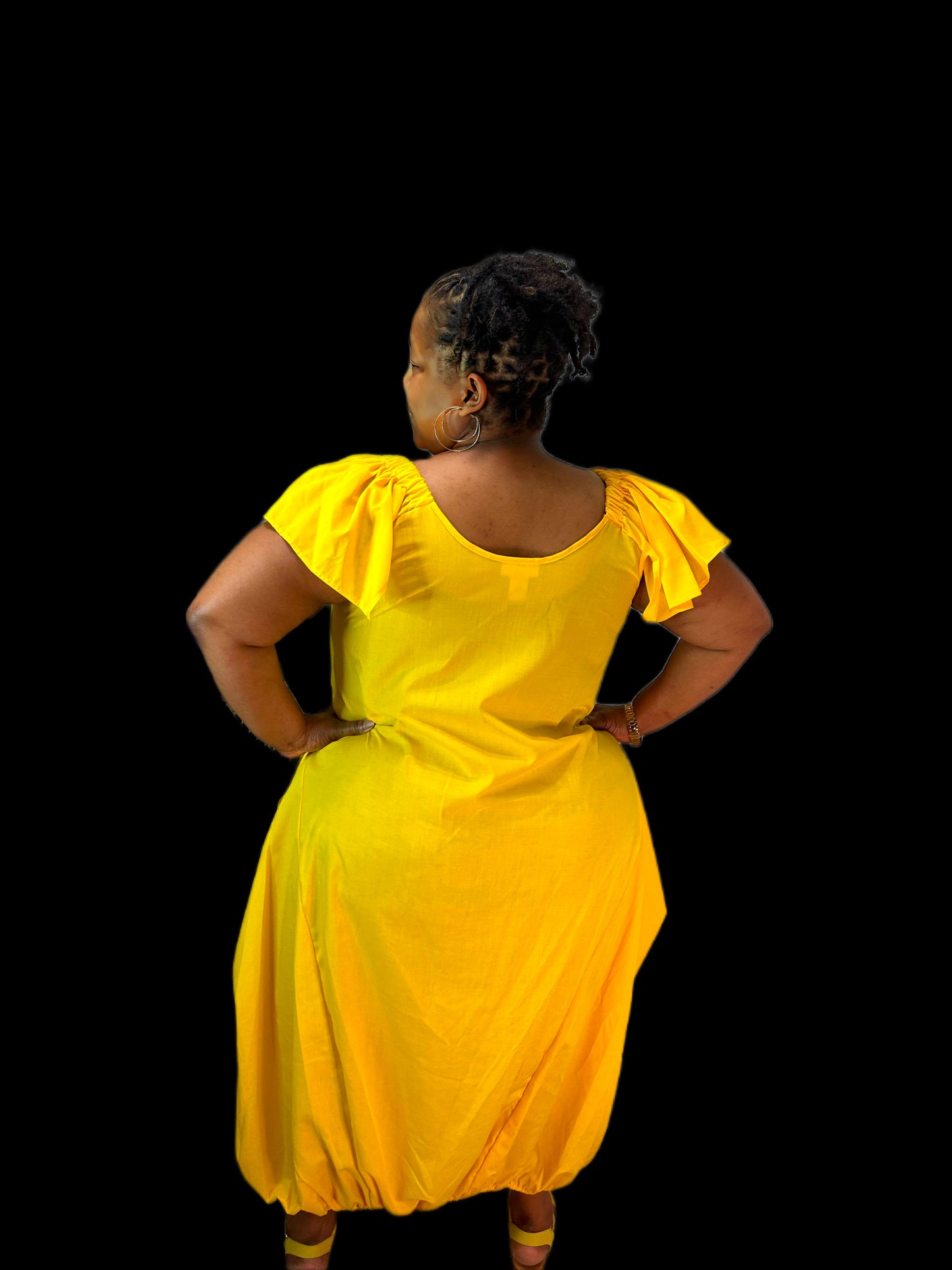 Canary Yellow Bubble Dress