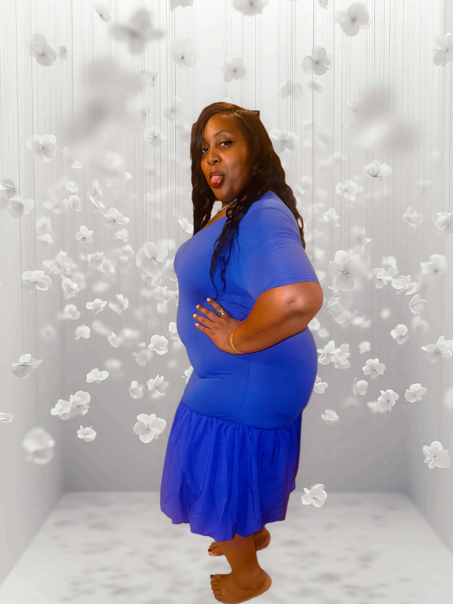 Royal Blue Soft Knit Dress