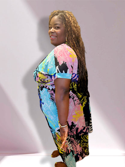 Graffiti Print Top