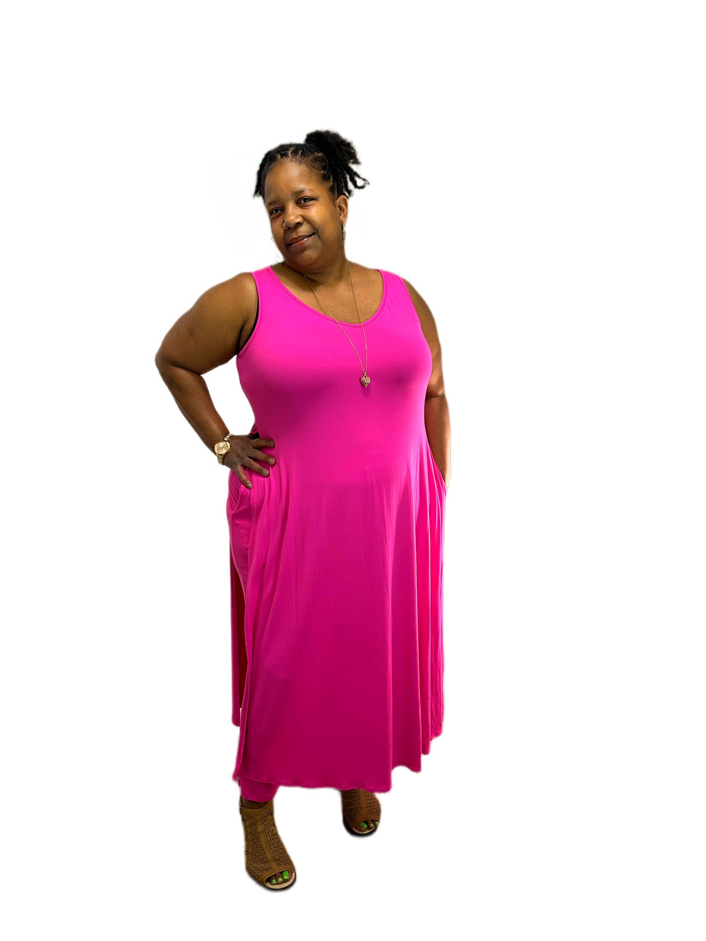 Fuchsia 2 Piece TankTop Set