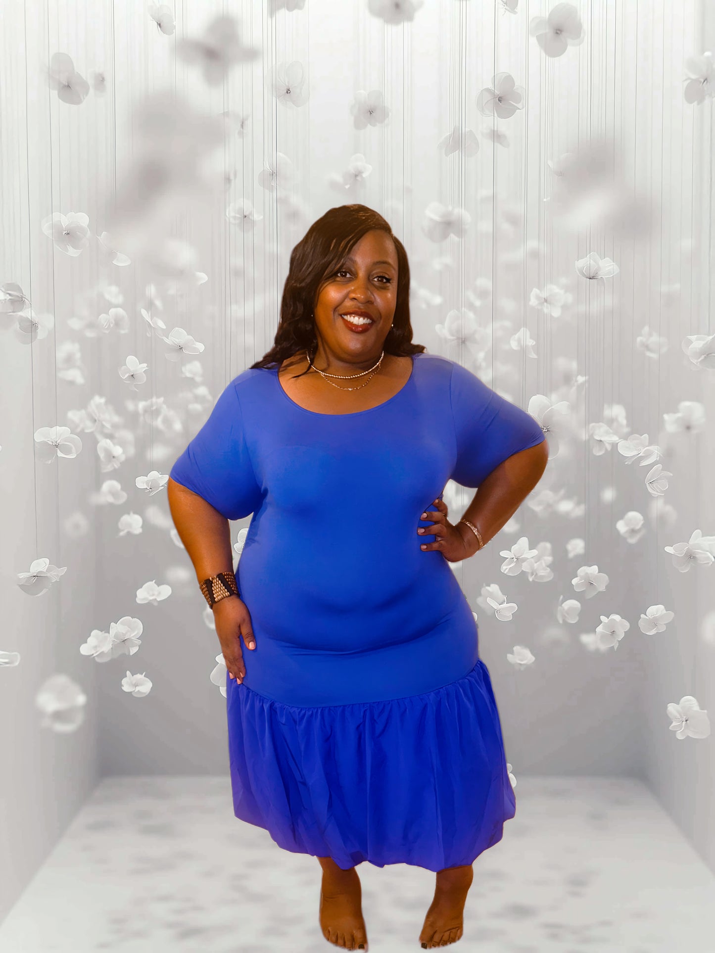 Royal Blue Soft Knit Dress