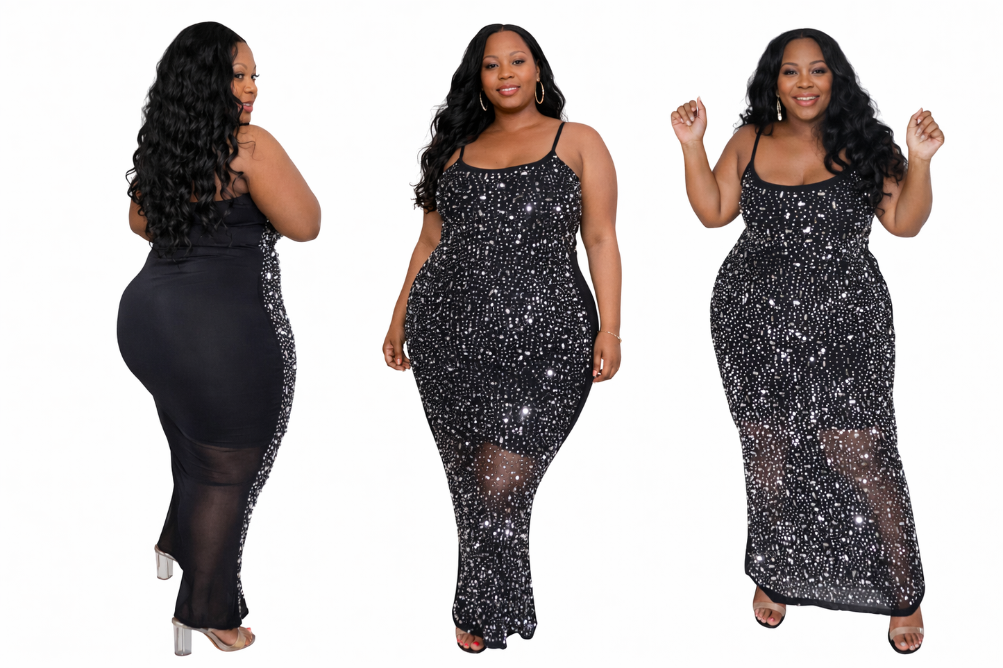 Rhinestone Maxi Dress