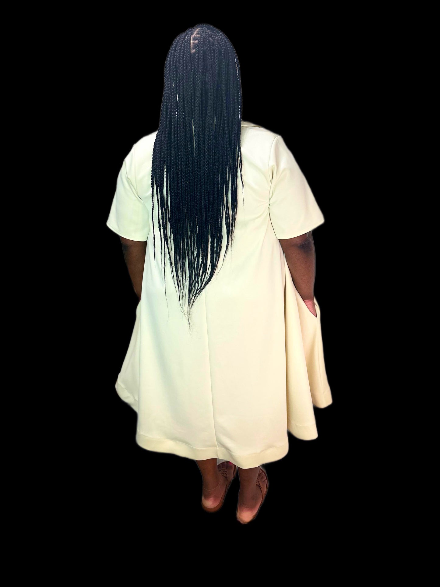 Cream Midi Dress