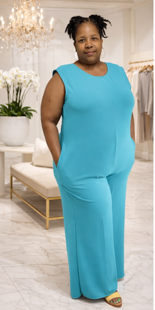 Teal Jumpsuit