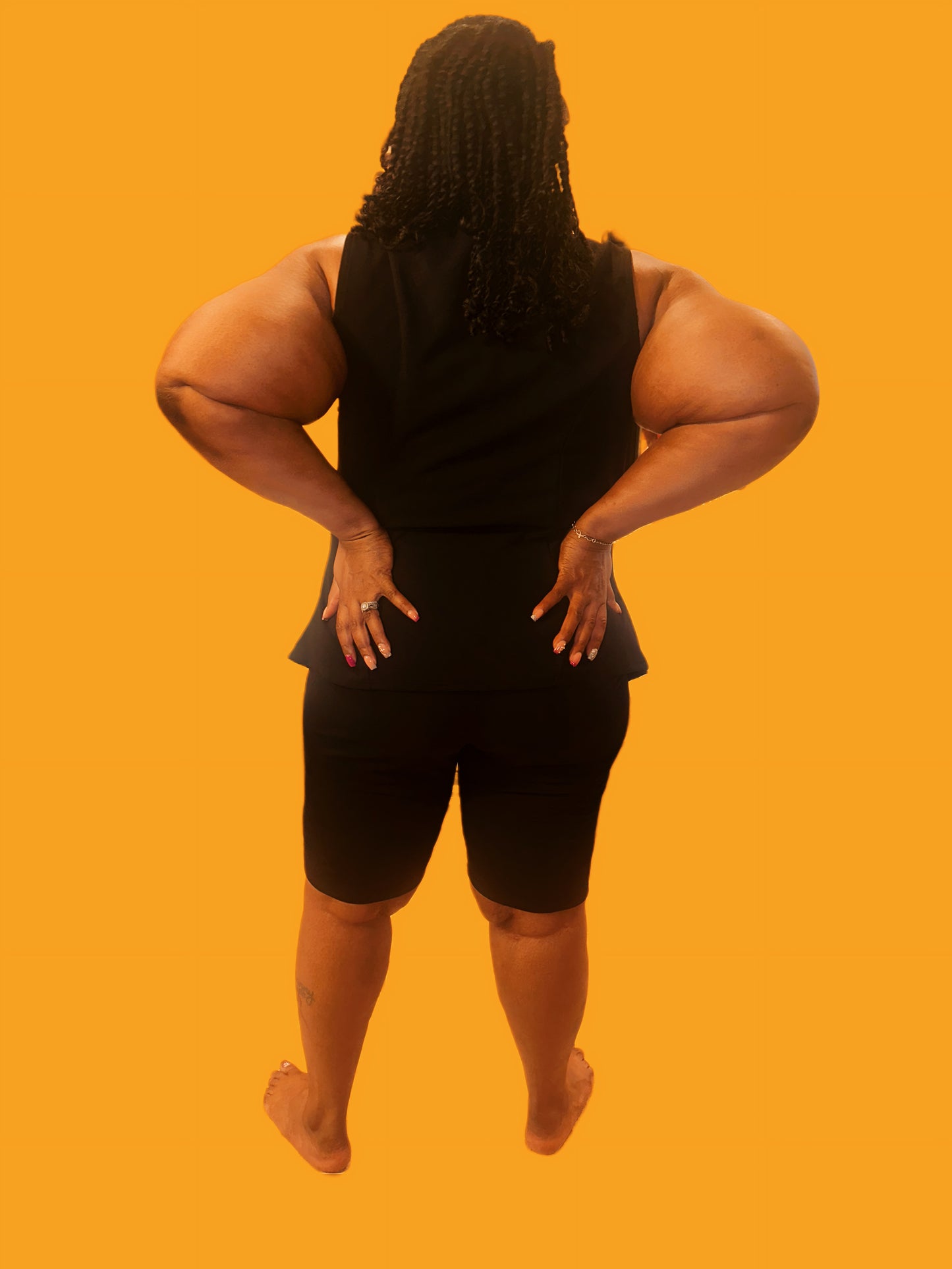 2 Piece Black Vest Set