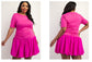 Hot Pink Soft Knit Dress